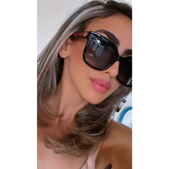 NEW Gucci GG0034SN Glitter Arm Black Sunglasses main image 10